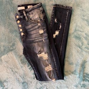 KanCan Mid-Rise Slim Fit Skinny Jeans. Girls Size 14.